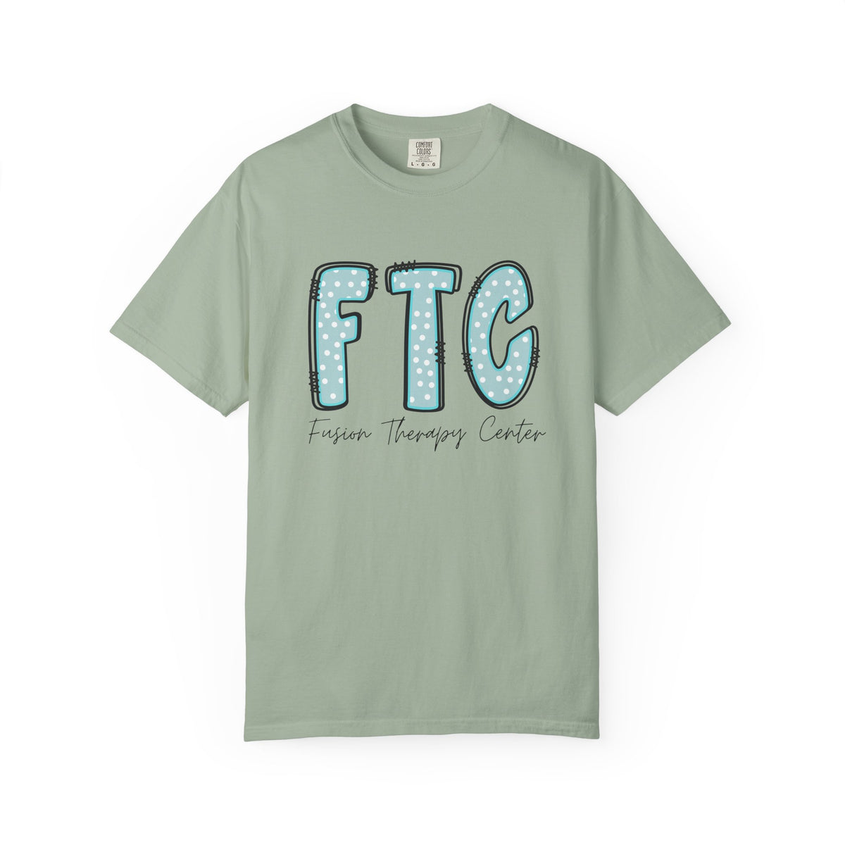 Classic Tee | Teal Polka