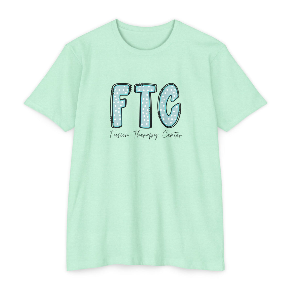 Essential Tee | Teal Polka