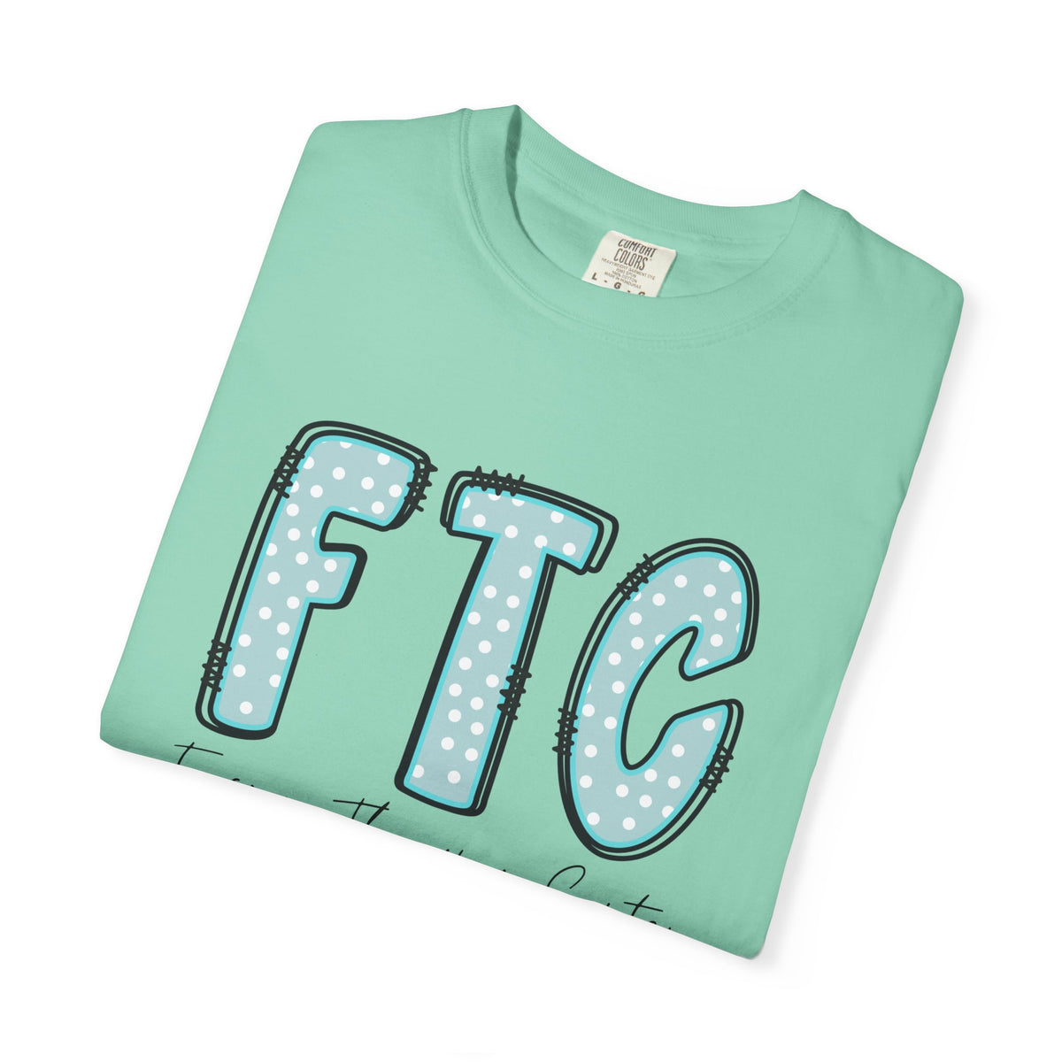 Classic Tee | Teal Polka