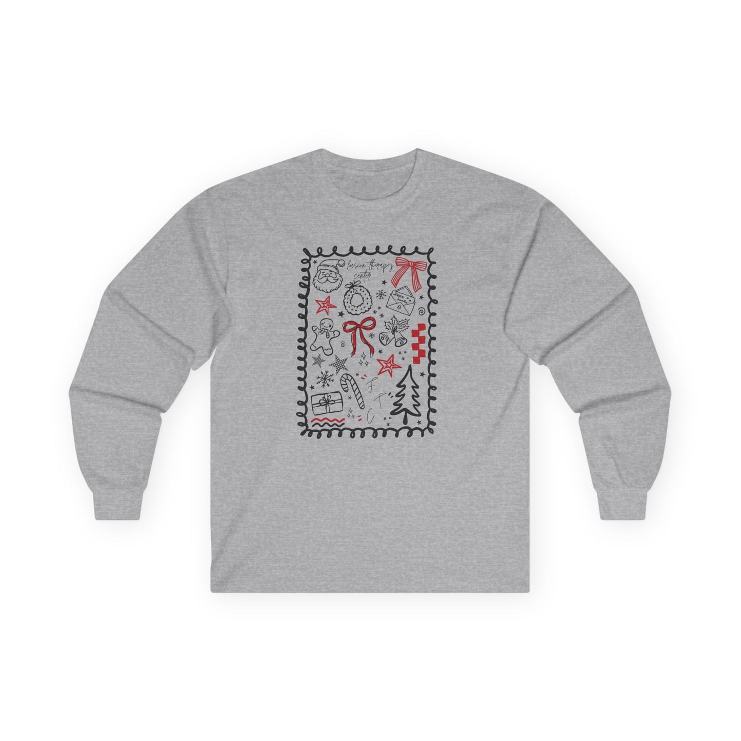 Everyday Long Sleeve Tee | Holiday Doodles