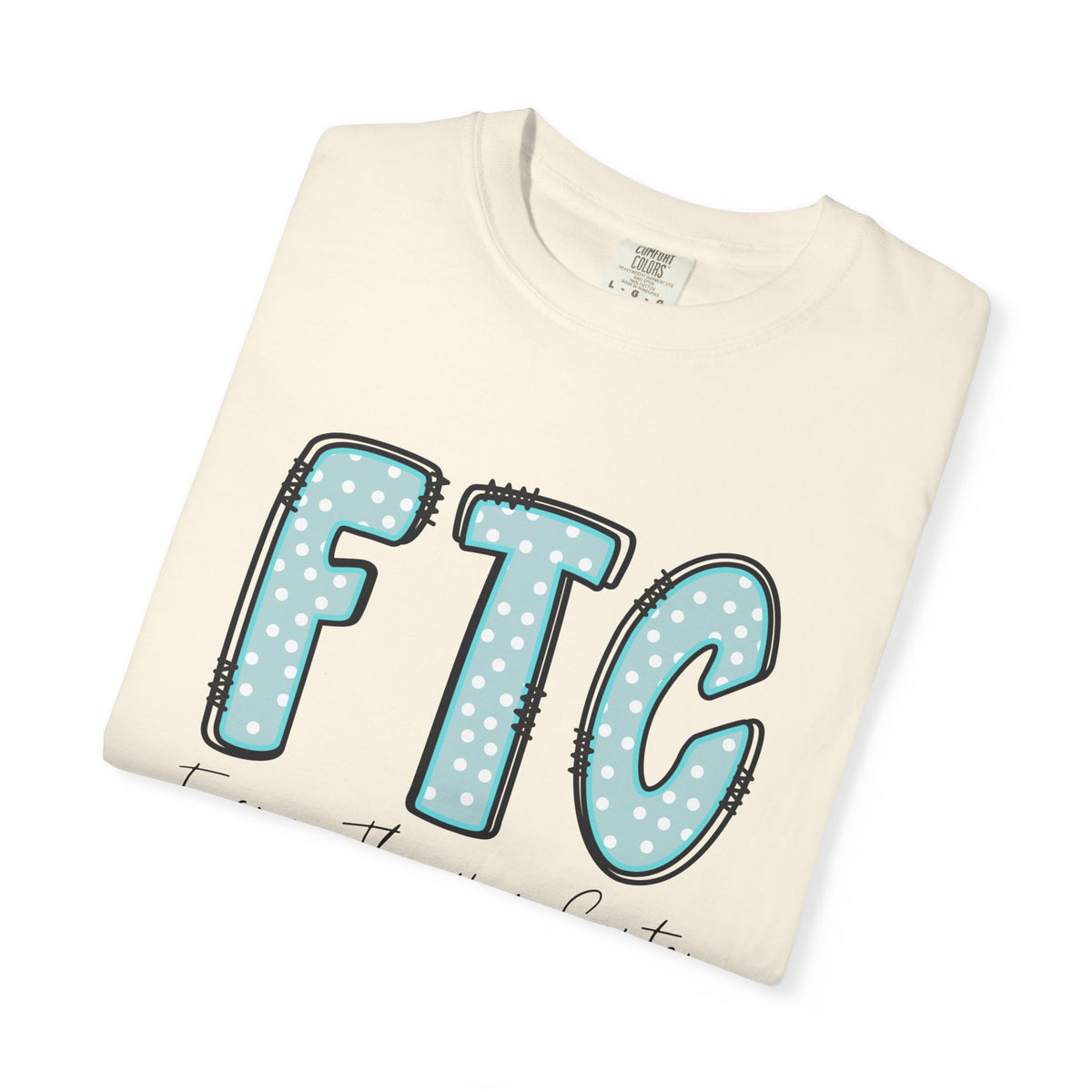 Classic Tee | Teal Polka