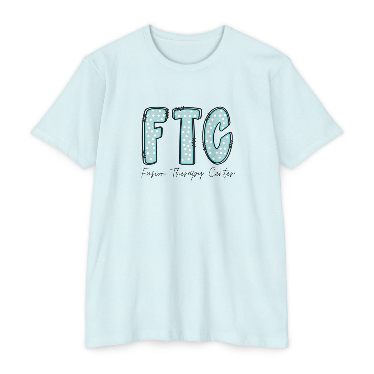 Essential Tee | Teal Polka
