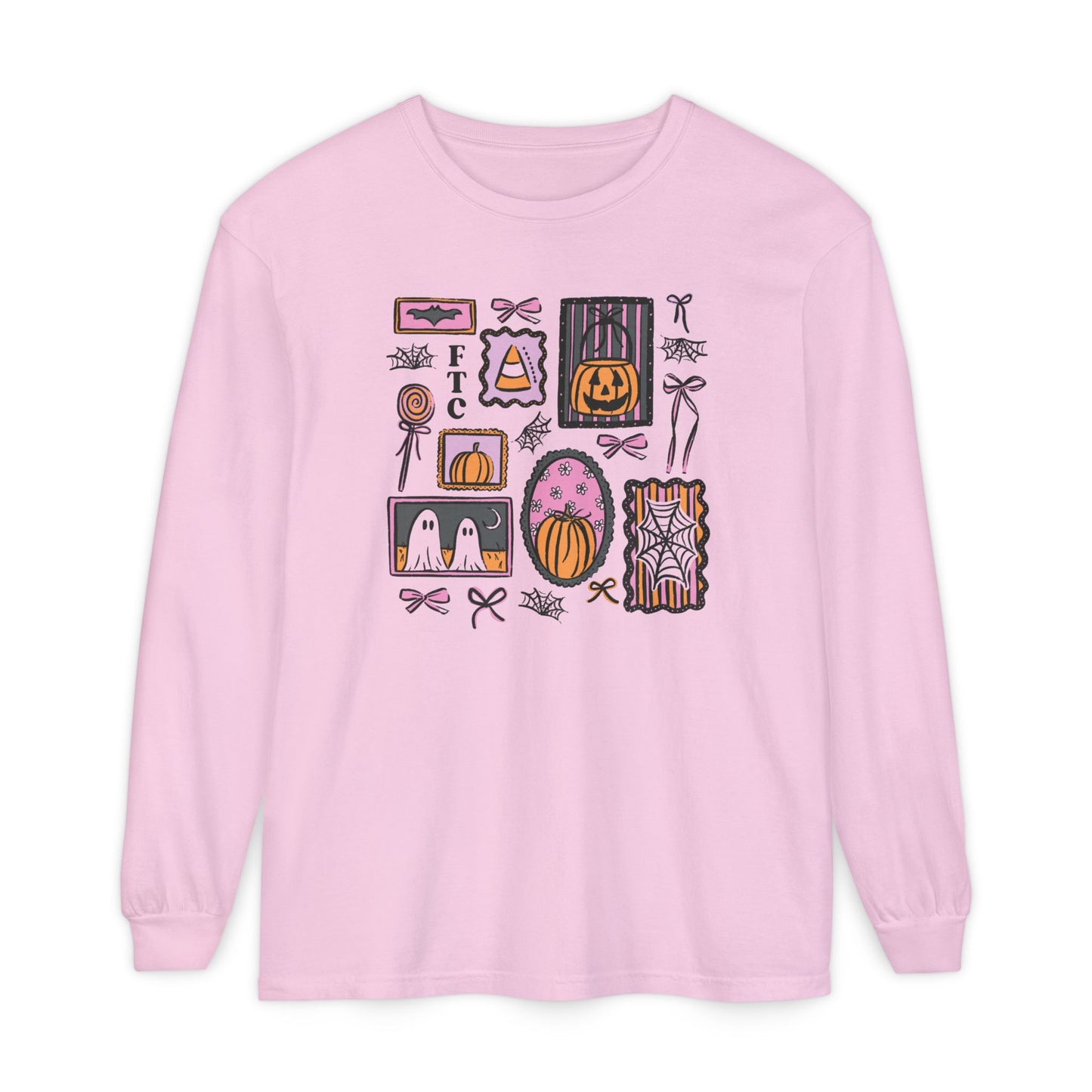 Classic Long Sleeve Tee | Patchwork Halloween