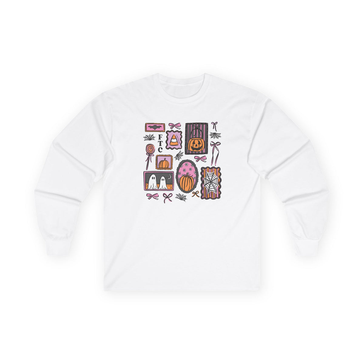 Everyday Long Sleeve Tee | Patchwork Halloween