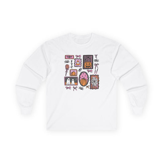 Everyday Long Sleeve Tee | Patchwork Halloween
