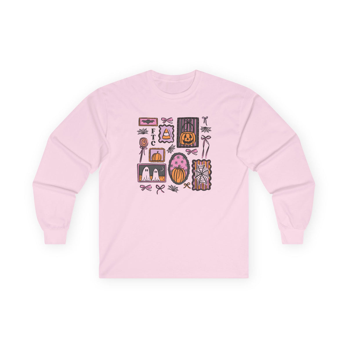 Everyday Long Sleeve Tee | Patchwork Halloween