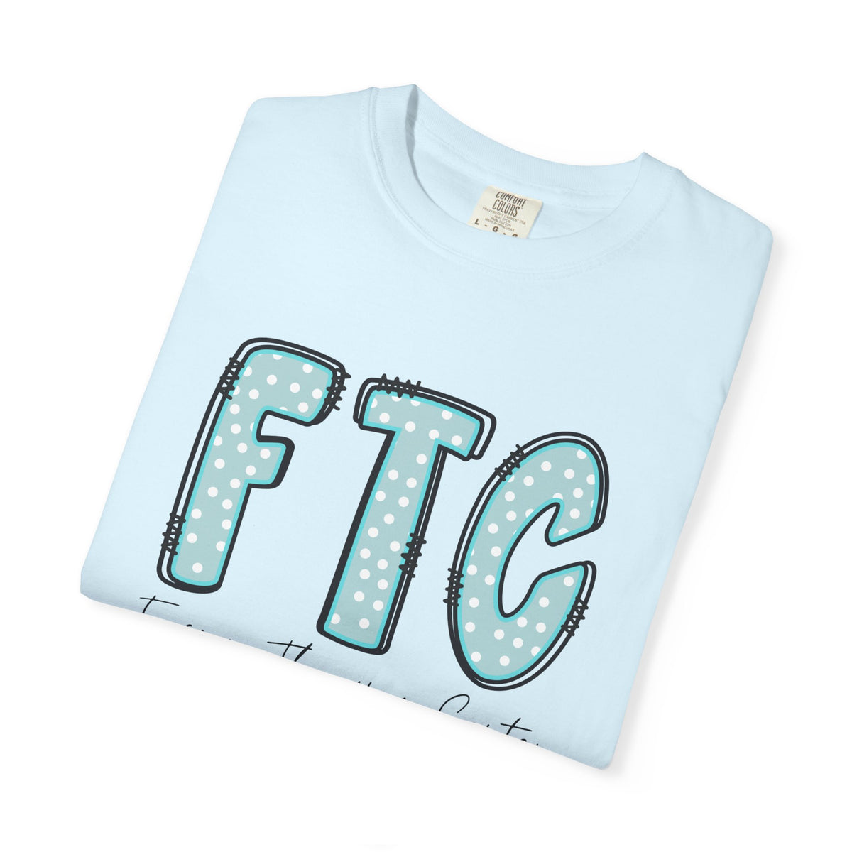 Classic Tee | Teal Polka