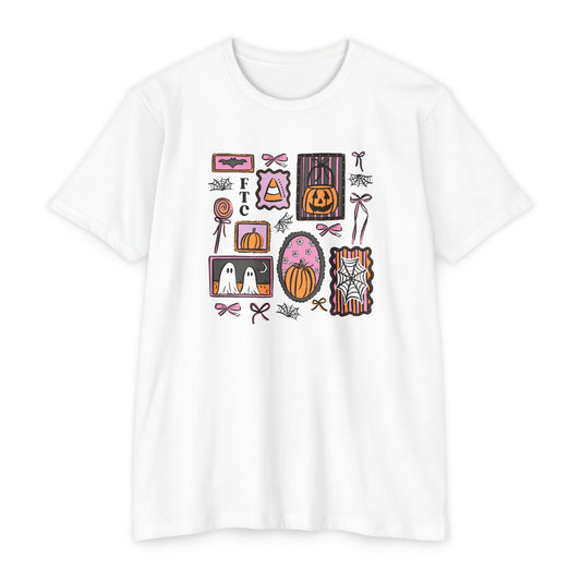 Essential Tee | Patchwork Halloween