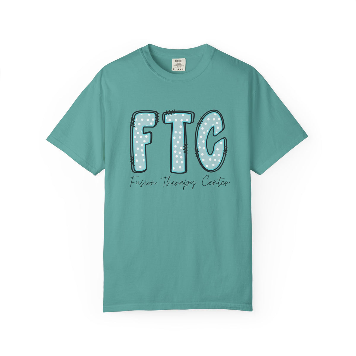 Classic Tee | Teal Polka