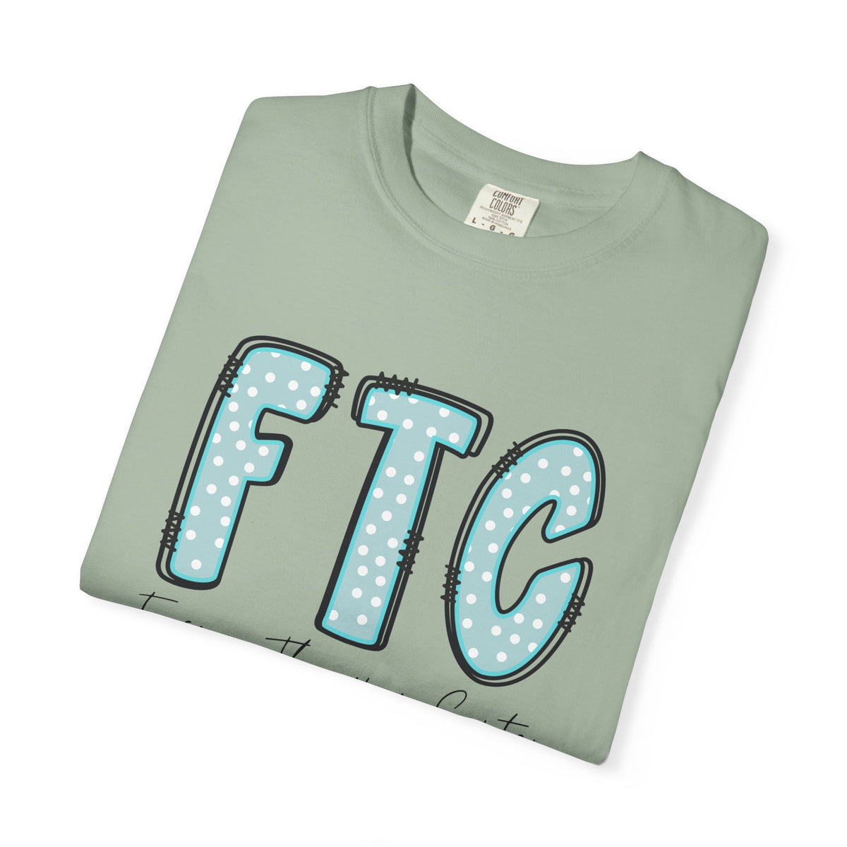 Classic Tee | Teal Polka