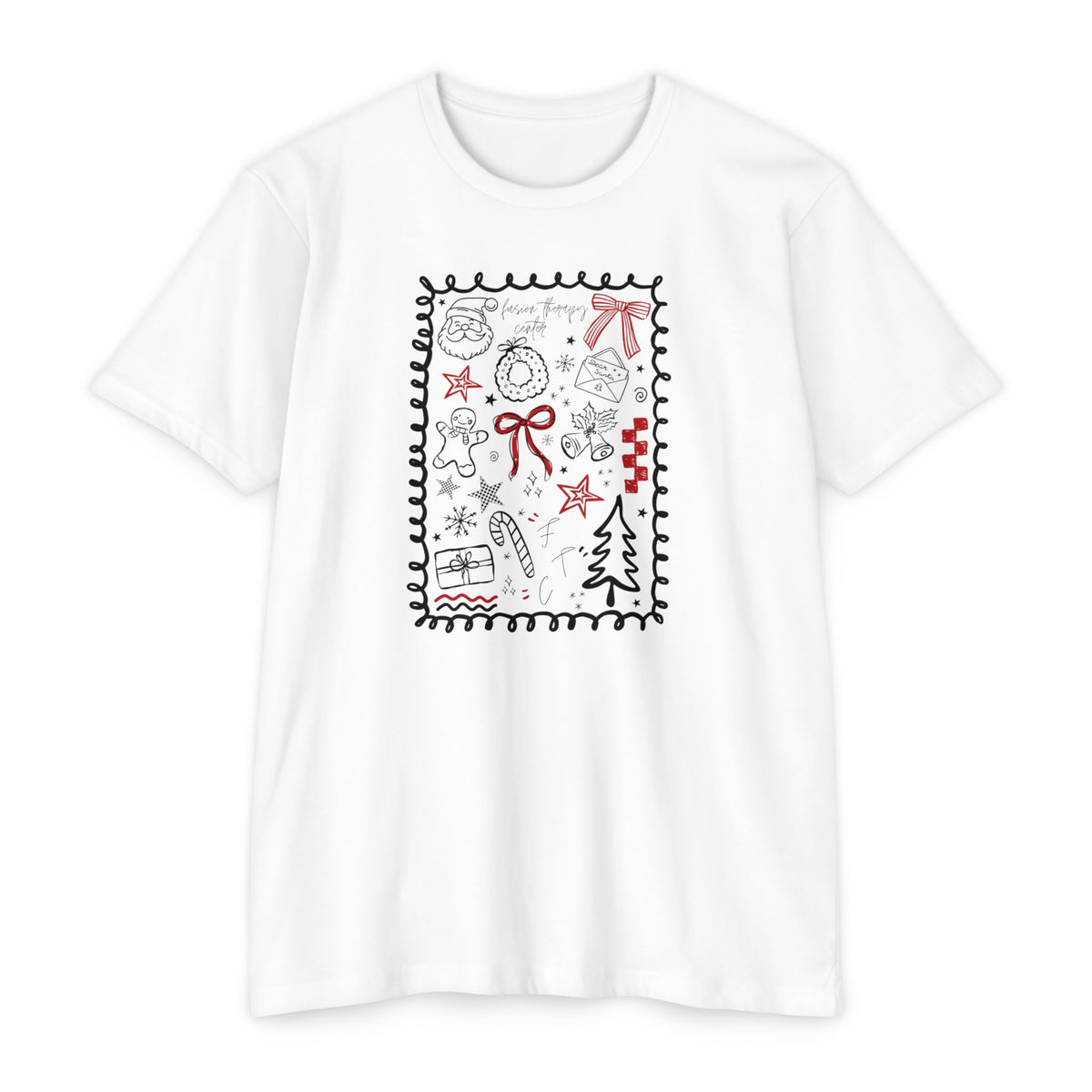 Essential Tee | Holiday Doodles