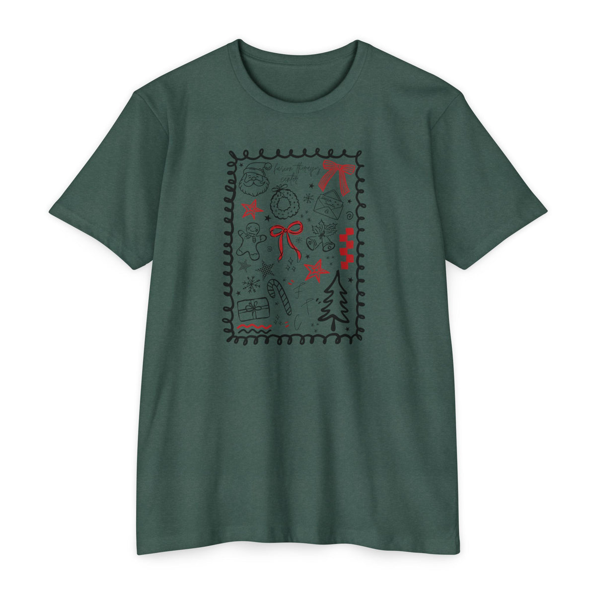 Essential Tee | Holiday Doodles