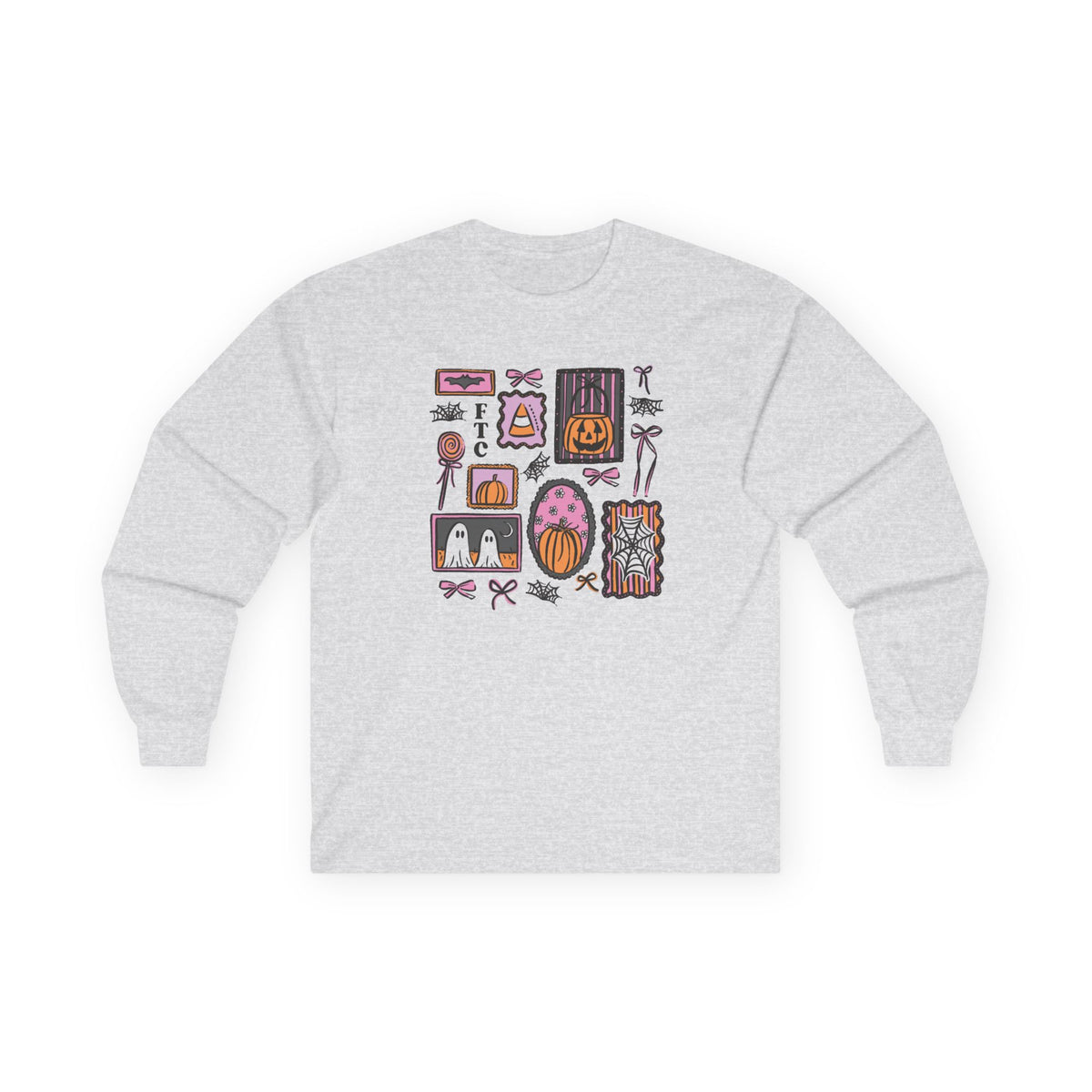 Everyday Long Sleeve Tee | Patchwork Halloween