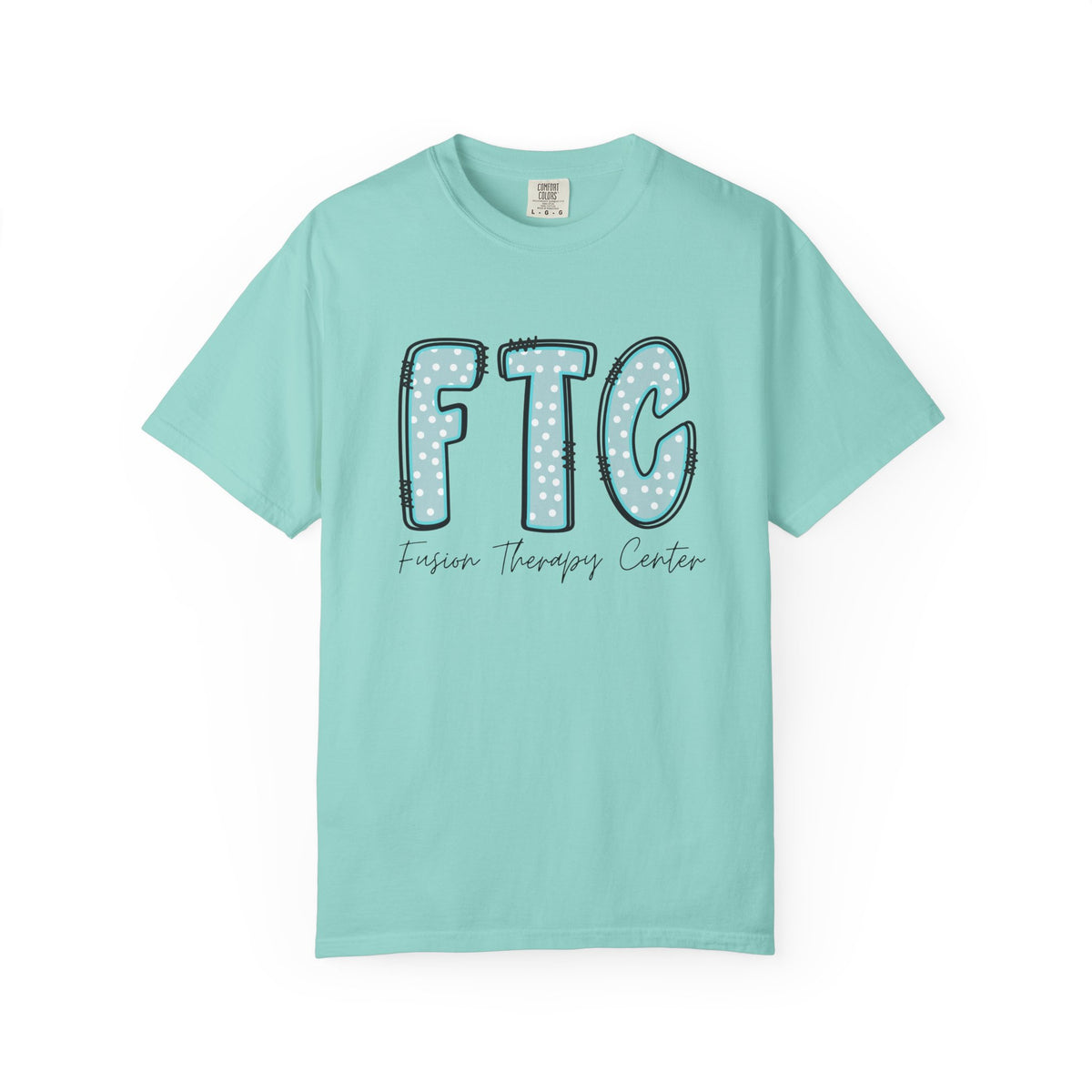 Classic Tee | Teal Polka