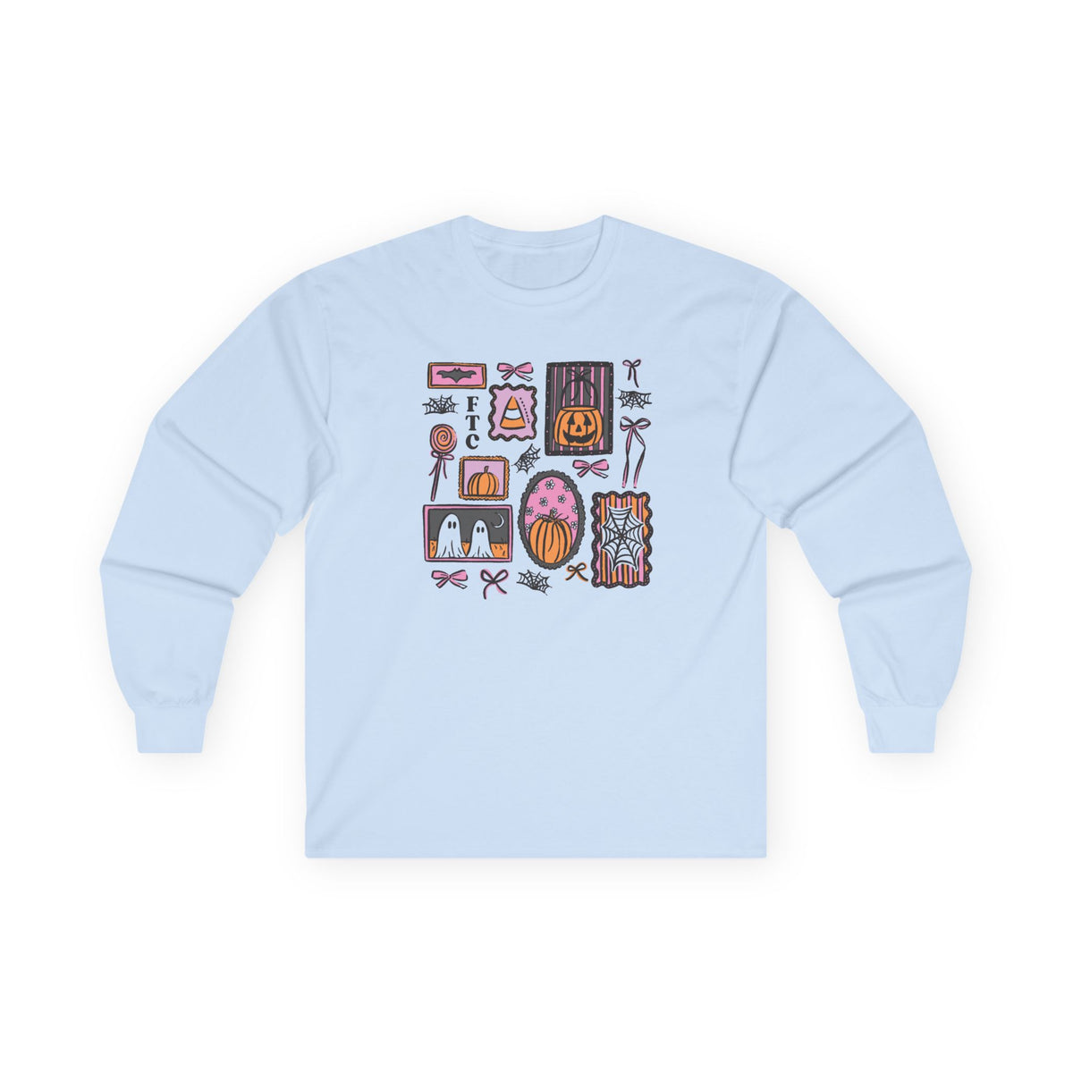 Everyday Long Sleeve Tee | Patchwork Halloween