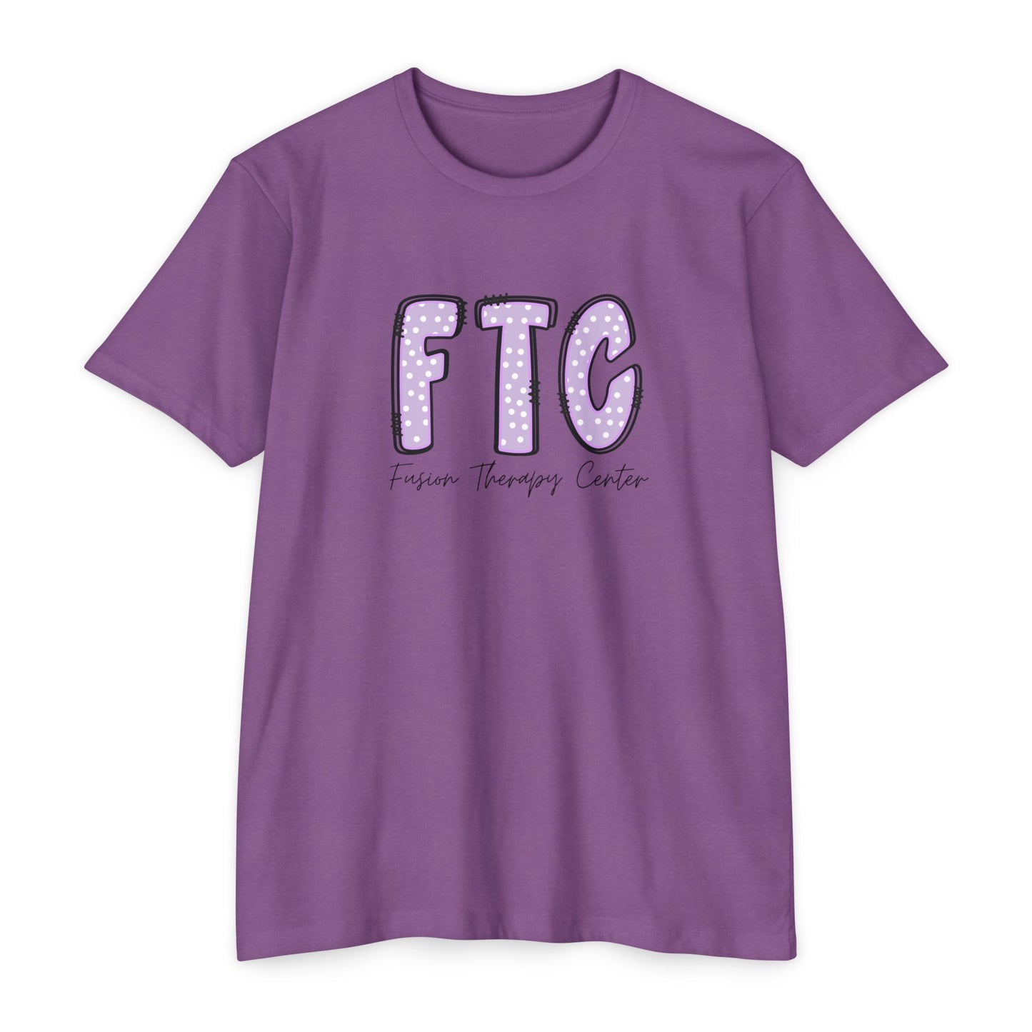 Essential Tee | Purple Polka